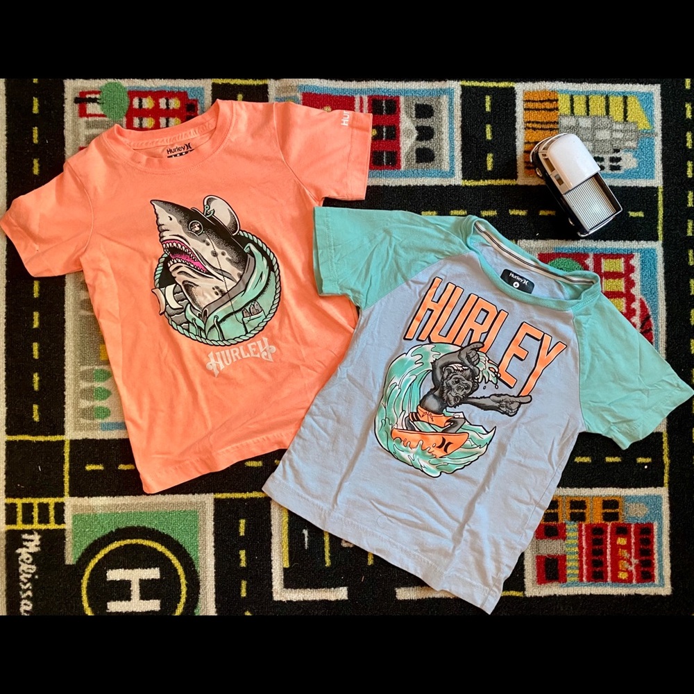 Hurley Tshirts, size 6. BUNDLE